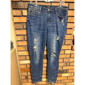 Judy Blue Distressed Relaxed Fit Jeans Size 11/30